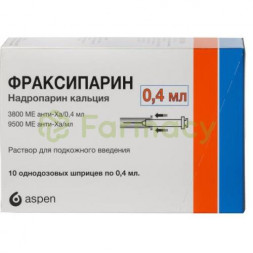Фраксипарин раствор для подкожного введения 9500анти-xaме 0,4мл №10