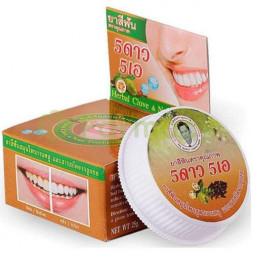 5 стар косметик зубная паста 25г травяная с экстрактом нони