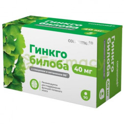 Консумед гинкго билоба таблетки 40мг 200мг №90 глицин + витамин в6
