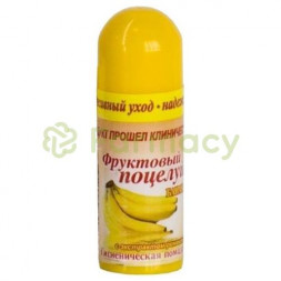 Мишель фрукт.поцелуй помада гигиеническая 3.5г банан