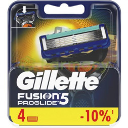 Жиллет фьюжн-5 кассеты сменные для бритья №4 проглэйд