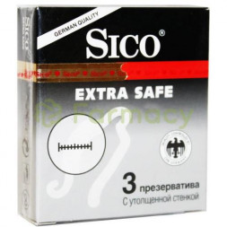 Сико презерватив extra safe №3 утолщ. стенка